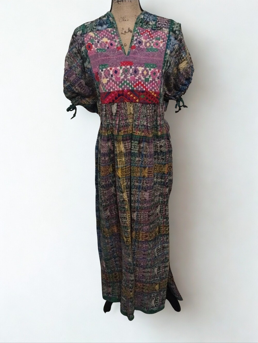 Vintage Guatemalan Hupil Maxi Dress Rare Find Women's Size S